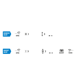 Front fork 27.5" Suntour Mobie25 AIR LOR 1.5" > 1-1/8" steerer tube - PM Bremse coil - 75mm travel