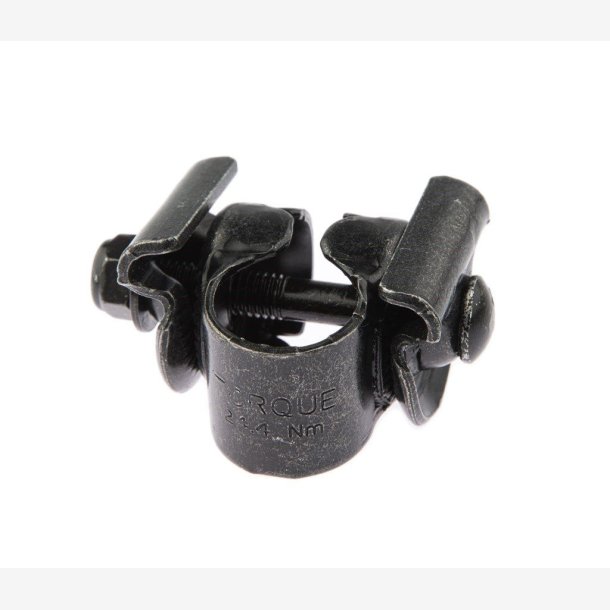 Saddle clamp Selle Bassano 3-piece galvanised - black