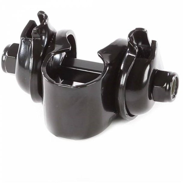 Saddle clamp Selle Bassano 5-piece galvanised - black