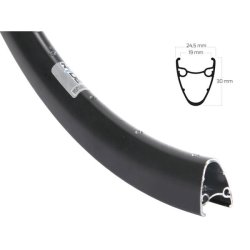 F�lg Ryde Dutch 19 - 28" / 622 x 19C aluminium 36 hullers skive - sort