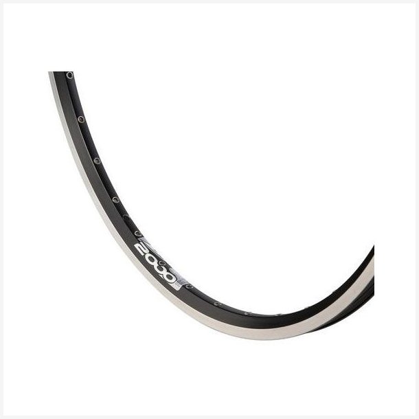 Flg Ryde ZAC 2000 28" / 622 x 19C aluminum 36 huller 14G - sort
