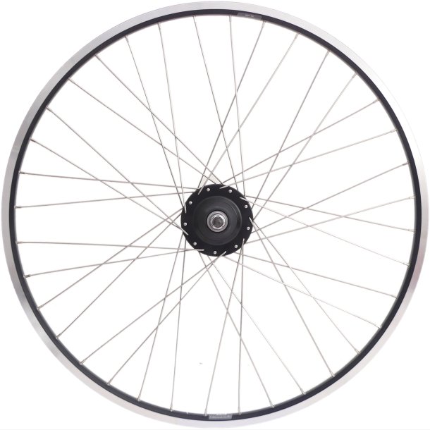 Baghjul 28" Nexus 8 rullebremse nav med sort flg og rustfri stl eger