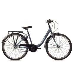 S'COOL chiX 26-N3 26" pigecykel med fodbremse, 3 gear - m�rkegr�