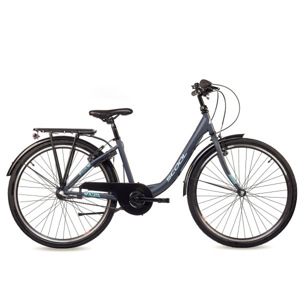 S'COOL chiX 26-N3 26" pigecykel med fodbremse, 3 gear - m�rkegr�
