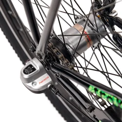 S'COOL troX 26-N3 26" cykel med 3 gear, fodbremse - sort/gr�n