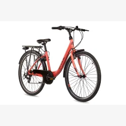 S'COOL chiX 26-K6 26" pigecykel med 6 gear - koralr�d