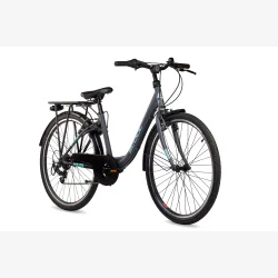S'COOL chiX 26-K6 26" pigecykel med 6 gear - m�rkegr�
