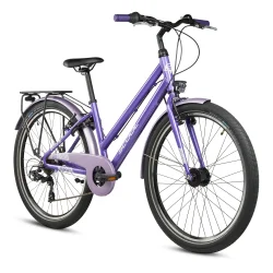 S'COOL chiX Pro 26-K7 26" pigecykel med 7 gear -lilla/lavendel
