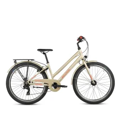 S'COOL chiX Pro 26-K7 26" pigecykel med 7 gear -champagne beige