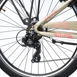 S'COOL chiX Pro 26-K7 26" pigecykel med 7 gear -champagne beige
