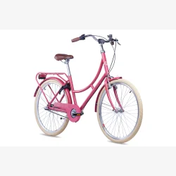 S'COOL chiX Classic 26" 3 gear pigecykel med fodbremse - hindb�rr�d