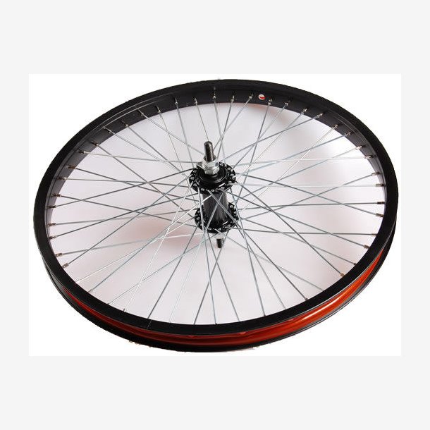 Front wheel 20 x 1.75" Freestyle aluminum 48 spoke - black