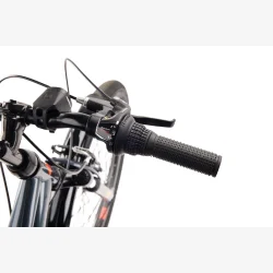 S'COOL troX 26-K6 26" junior MTB-cykel med 6 gear - m�rkegr�/orange