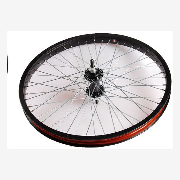 Rear wheel 20 x 1.75" aluminum Freestyle 48 Eger - black