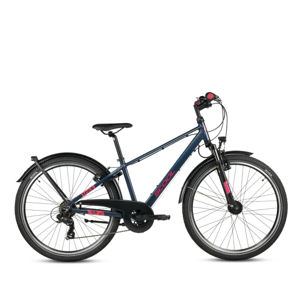 S'COOL troX Pro 26-K7 26" cykel med 7 gear - m�rkebl�