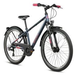 S'COOL troX Pro 26-K7 26" cykel med 7 gear - m�rkebl�