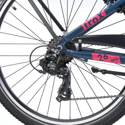 S'COOL troX Pro 26-K7 26" cykel med 7 gear - m�rkebl�