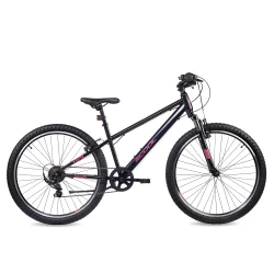 S'COOL Xroc 26" junior MTB cykel med 6 gear - sort