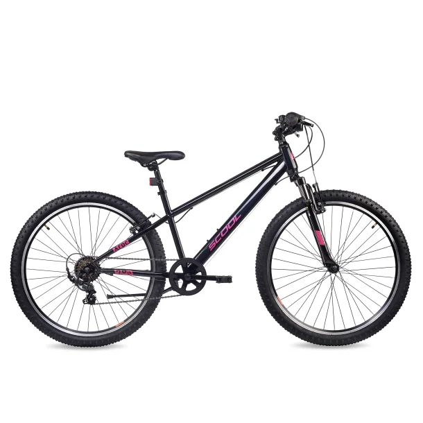 S'COOL Xroc 26" junior MTB cykel med 6 gear - sort