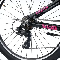 S'COOL Xroc Pro 26-K7 26" junior MTB med 7 gear -sort