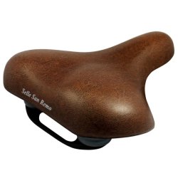 Cykelsadel Selle San Remo Vienna med hndtag - brun