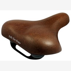 Cykelsadel Selle San Remo Vienna med hndtag - brun