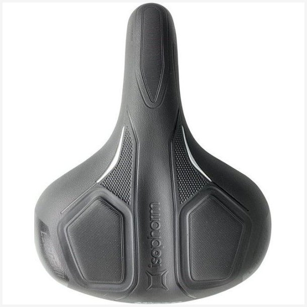 Cykelsadel Selle Bassano Leggera Isophorm City - sort