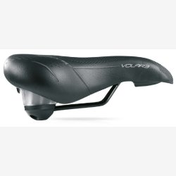 Saddle Selle Bassano Volare XXL Big City elastomer cushioning - black
