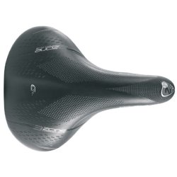 Selle Bassano Volare 3-zone ELM sadel, uni, sort