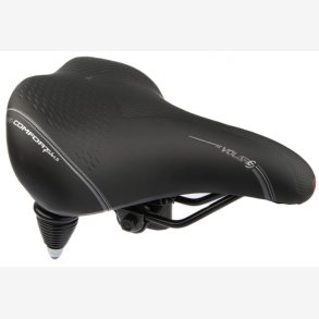 Saddle Selle Bassano Volare XXL Cruiser with double spring - black