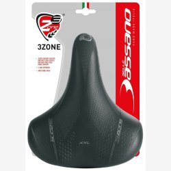 Saddle Selle Bassano Volare XXL Cruiser with double spring - black