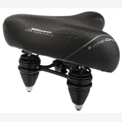 Saddle Selle Bassano Volare XXL Cruiser with double spring - black