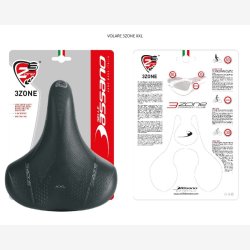 Saddle Selle Bassano Volare XXL Cruiser with double spring - black