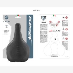 Cykelsadel Selle Bassano Rivale 3zone unisex - sort