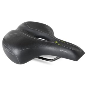 Cykelsadel Selle Bassano Suprema 5zone EL Ladies med elastomerpolstring - sort