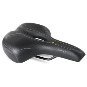 Cykelsadel Selle Bassano Suprema 5zone EL Herre med elastomerpolstring - sort