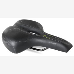 Cykelsadel Selle Bassano Suprema 5zone EL Herre med elastomerpolstring - sort