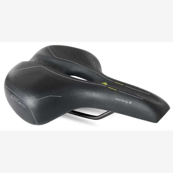 Saddle Selle Bassano Suprema 5zone EL Men with elastomere cushioning - black