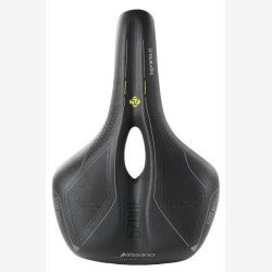 Cykelsadel Selle Bassano Suprema 5zone EL Herre med elastomerpolstring - sort