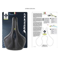 Selle Bassano sadel Suprema 5zone EL herre sort