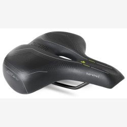 Cykelsadel Selle Bassano Suprema 5zone EL City med elastomerpolstring - sort