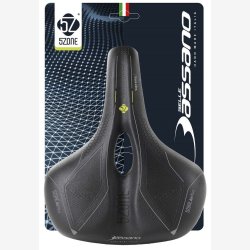 Cykelsadel Selle Bassano Suprema 5zone EL City med elastomerpolstring - sort