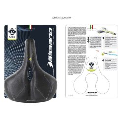 Selle Bassano sadel Suprema 5zone EL City sort