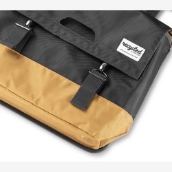 Dobbelt cykeltaske Recycled Urban Proof 40 liter - gr/gul