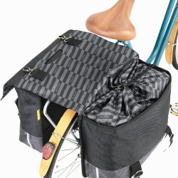 Dobbelt cykeltaske Recycled Urban Proof 55 liter - sort/gr