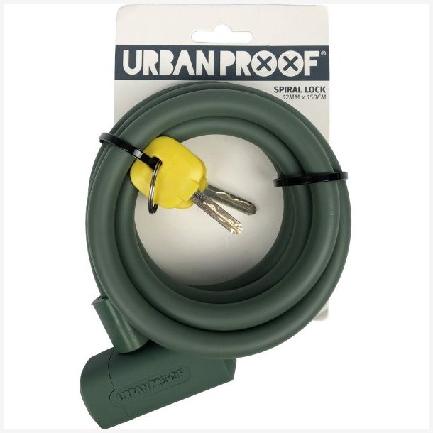 Spiral kabells Urban Proof 12mm x 150cm - matgrn