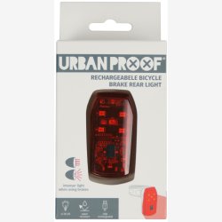 Baglygte with braking function LED Urban Proof - USB rechargeable