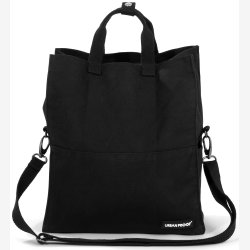 Cykeltaske Urban Proof City Tote Bag 22 liter 36 x 32 x 19cm, genanvedt materiale - sort