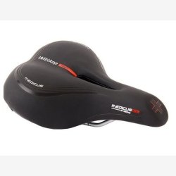 Cykelsadel Wittkop Twin Medicus 3.0 gel City/Trekking - sort