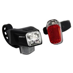 Forlygte Led B�chel "Ahead 35" + baglygte Z-Fire Micro - sort